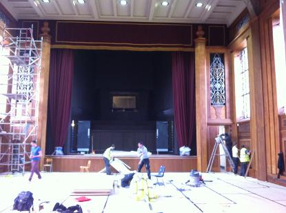 Merchant Taylor School Main Stage by abacus technical services